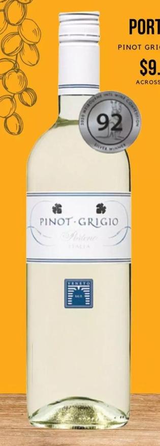 Portone - Pinot Grigio 770ml offers at $9.5 in First Choice Liquor