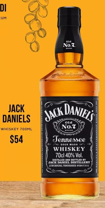 Jack Daniels - Whiskey 700ml offers at $54 in First Choice Liquor