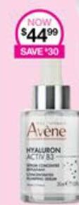 Avene - Hyaluron Activ B3 Serum Concentre offers at $44.99 in Priceline