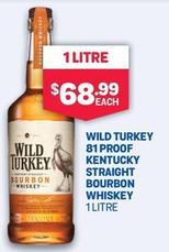 Wild Turkey - 81 Proof Kentucky Straight Bourbon Whiskey offers at $68.99 in Bottlemart