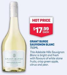 Grant Burge - Sauvignon Blanc 750ml offers at $17.99 in Bottlemart