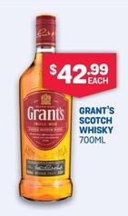 Grant's - Scotch Whisky 700ml offers at $42.99 in Bottlemart