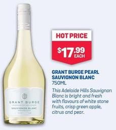 Grant Burge - Pearl Sauvignon Blanc 750ml offers at $17.99 in Bottlemart