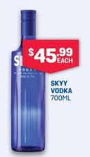 Skyy - Vodka 700ml offers at $45.99 in Bottlemart