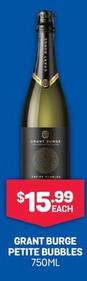 Grant Burge - Petite Bubbles 750ml offers at $15.99 in Bottlemart