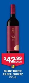 Grant Burge - Filsell Shiraz 750ml offers at $42.99 in Bottlemart