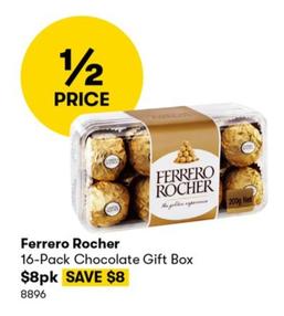 Ferrero - Rocher 16-Pack Chocolate Gift Box offers at $8 in BIG W