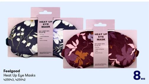Feelgood - Heat Up Eye Masks offers at $8 in BIG W