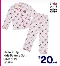 Hello Kitty - Kids Pyjama Set Sizes 4-14 offers at $20 in BIG W