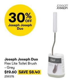 Joseph Joseph Duo - Flex Lite Toilet Brush - Grey offers at $19.6 in BIG W