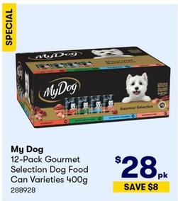 My Dog - 12-Pack Gourmet Selection Dog Food Can Varieties 400g offers at $28 in BIG W