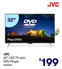 JVC - 32" LED TV With DVD Player offers at $199 in BIG W