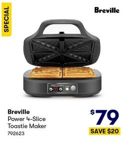 Breville - Power 4-Slice Toastie Maker offers at $79 in BIG W