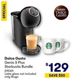 Nescafe - Dolce Gusto Genio S Plus Starbucks Bundle offers at $129 in BIG W
