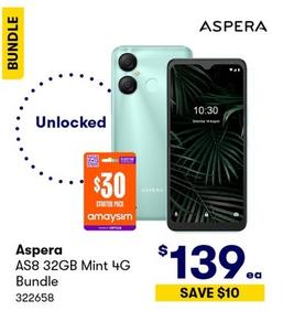 Aspera - AS8 32GB Mint 4G Bundle offers at $139 in BIG W