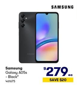 Samsung - Galaxy A05S - Black offers at $279 in BIG W