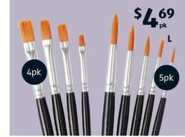 Artist Paint Brushes offers at $4.69 in ALDI
