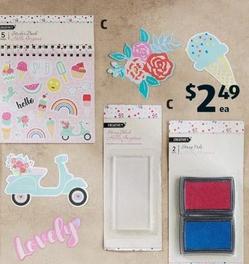 Scrapbooking Embellishment Mix offers at $2.49 in ALDI