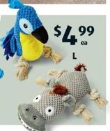 Dog Toys offers at $4.99 in ALDI
