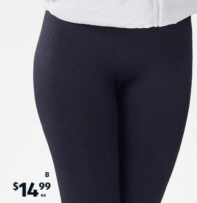 Women’s Fitness Tights offers at $14.99 in ALDI