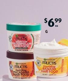 Garnier - Fructis Hair Food Treatments 390ml offers at $6.99 in ALDI