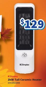 Dimplex - 2kw Tall Ceramic Heater offers at $129 in Bi-Rite