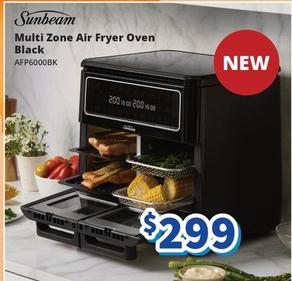 Sunbeam - - Multi Zone Air Fryer Oven Black offers at $299 in Bi-Rite