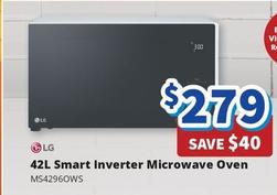 Lg - 42l Smart Inverter Microwave Oven offers at $279 in Bi-Rite