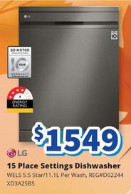 Lg - 5 Place Settings Dishwasher offers at $1549 in Bi-Rite