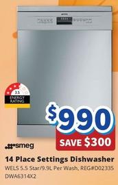 Smeg - 14 Place Settings Dishwasher offers at $990 in Bi-Rite