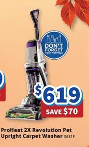 Bissell - Proheat 2x Revolution Pet Upright Carpet Washer offers at $619 in Bi-Rite