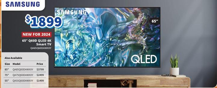 Samsung - 65" Q60d Qled 4k Smart Tv offers at $1899 in Bi-Rite
