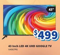 Chiq - 43 Inch Led 4k Uhd Google Tv offers at $499 in Bi-Rite