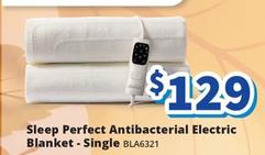 Sunbeam - Sleep Perfect Antibacterial Electric Blanket - Single offers at $129 in Bi-Rite