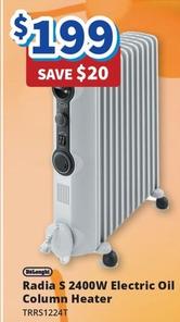 Delonghi - Radia S 2400w Electric Oil Column Heater offers at $199 in Bi-Rite