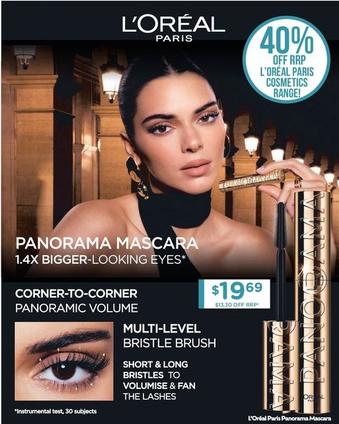 L'oreal - Paris Panorama Mascara offers at $19.69 in Chemist Warehouse