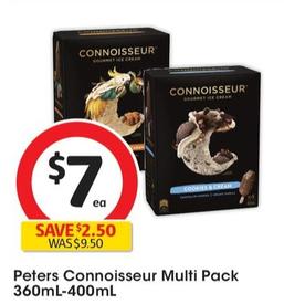 Peters Connoisseur - Multi Pack 360ml-400ml offers at $7 in Coles