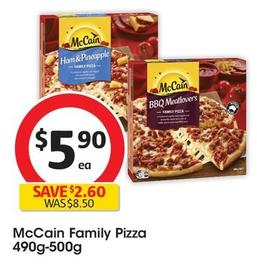 Mccain - Family Pizza 490g-500g offers at $5.9 in Coles