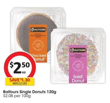 Balfours - Single Donuts 120g offers at $2.5 in Coles