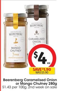 Beerenberg - Caramelised Onion 280g offers at $4 in Coles