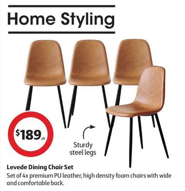 Levede Dining Chair Set offers at $189 in Coles
