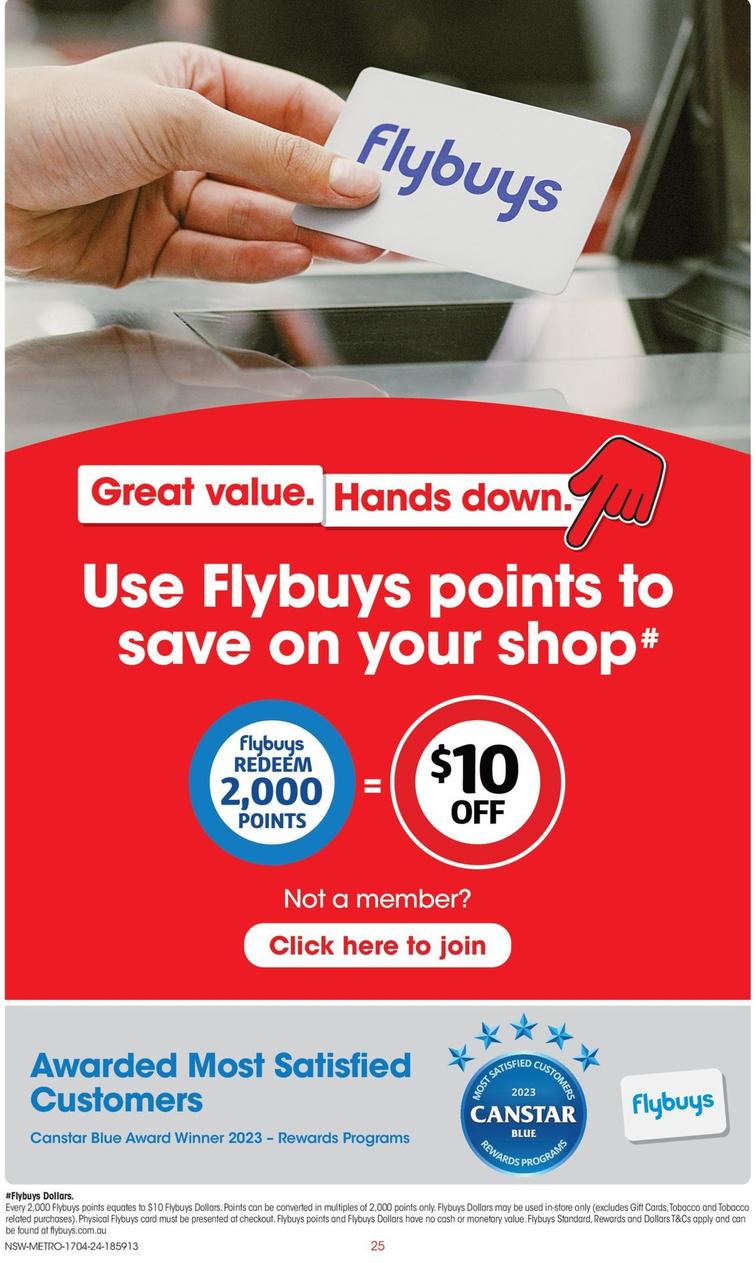 Gvhd Flybuys offers in Coles