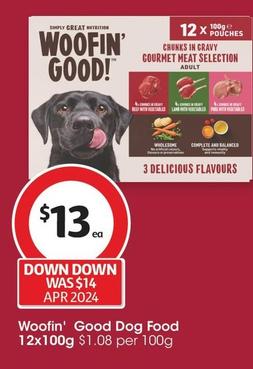 Woofin' Good - Dog Food 12x100g offers at $13 in Coles