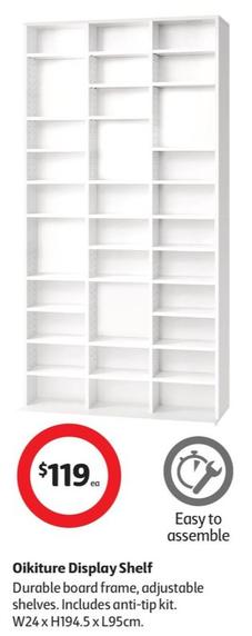 Oikiture Display Shelf offers at $119 in Coles