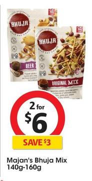 Majan's - Bhuja Mix 140g-160g offers at $6 in Coles