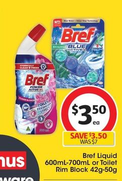 Bref - Liquid 600mL-700mL offers at $3.5 in Coles