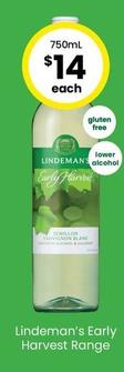 Lindeman's - Early Harvest Range offers at $14 in The Bottle-O