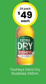 Tooheys - Extra Dry Stubbies 345ml offers at $51 in The Bottle-O