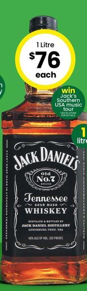 Jack Daniels - Old No. 7 Tennessee Whiskey offers at $76 in The Bottle-O