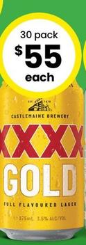 Xxxx - Gold Block Cans 375ml offers at $54 in The Bottle-O